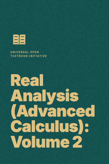 Cover of Real Analysis (Advanced Calculus): Volume 2